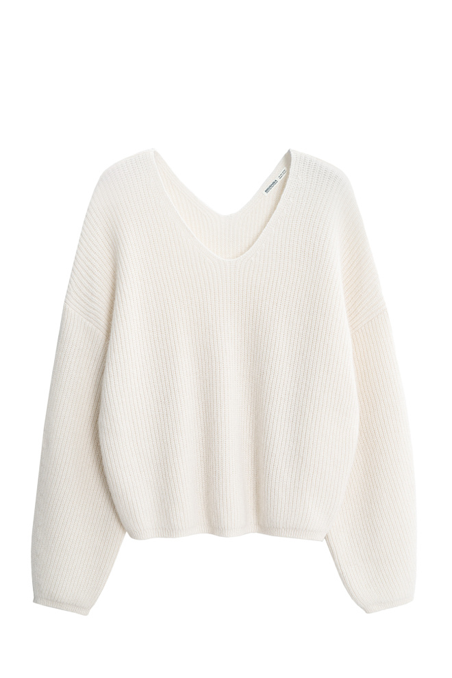 Трикотажный джемпер из пуха лисы