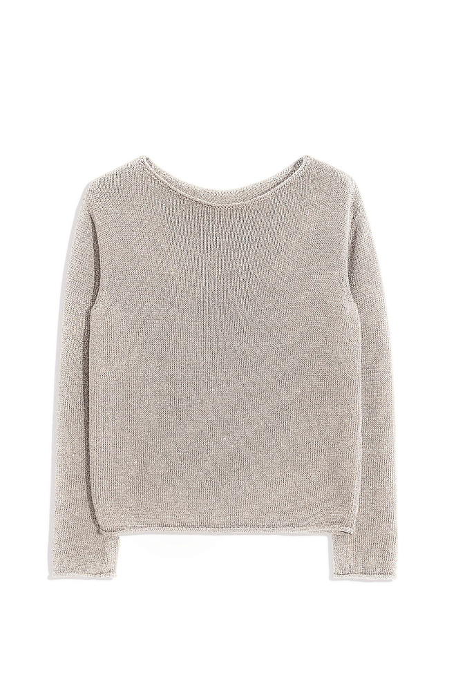 Лонгслив из вискозы с люрексом