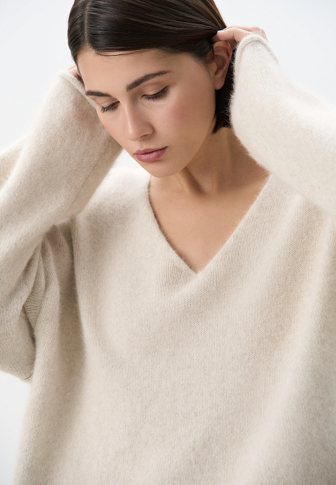 Джемпер из пуха лисы