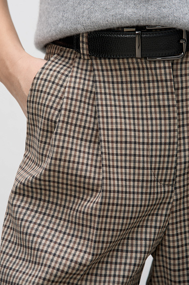 Брюки в клетку виши