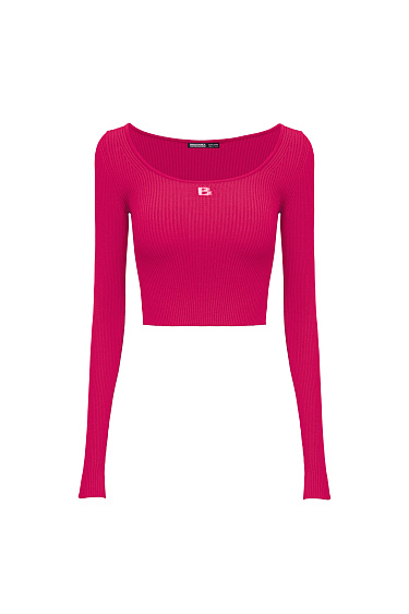 Спортивный топ с длинным рукавом