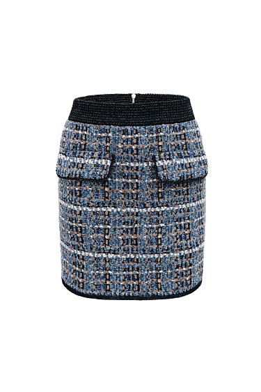 Юбка из фактурного твида