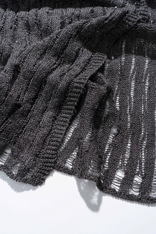 Полупрозрачное платье изо льна