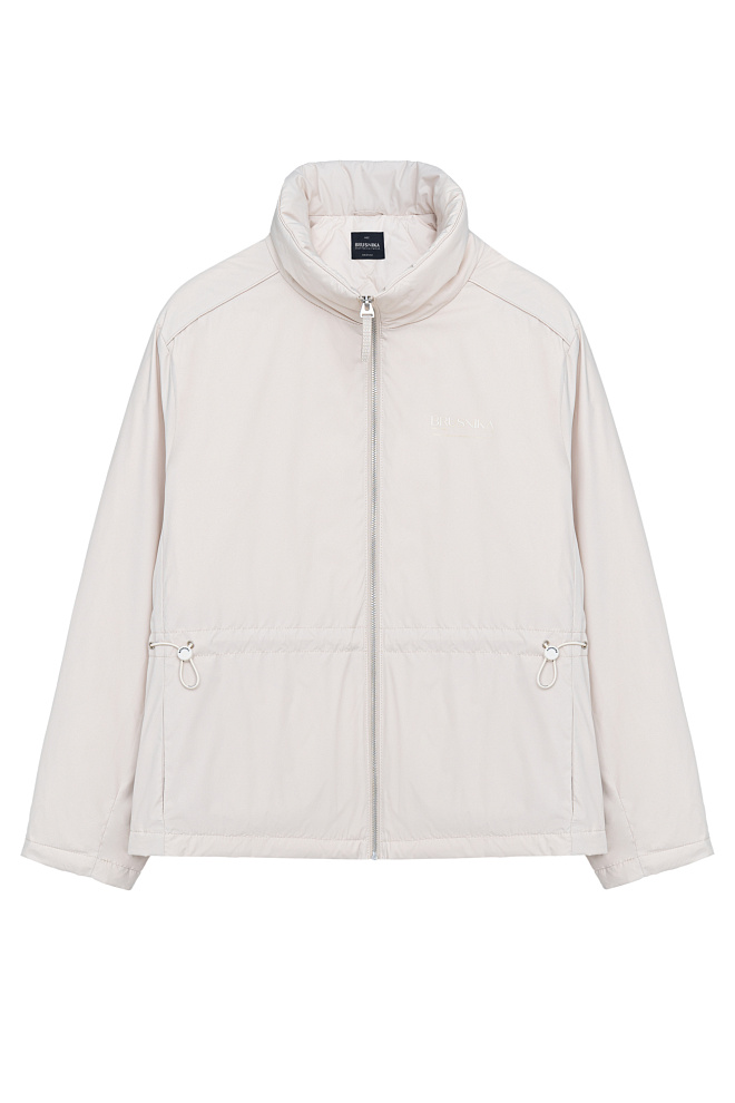 Пуховик с кулиской на талии