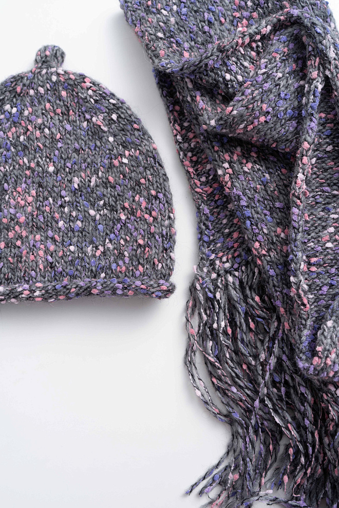 Шарф с шерстью альпака