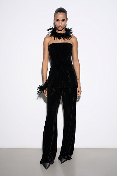 Бархатный корсет