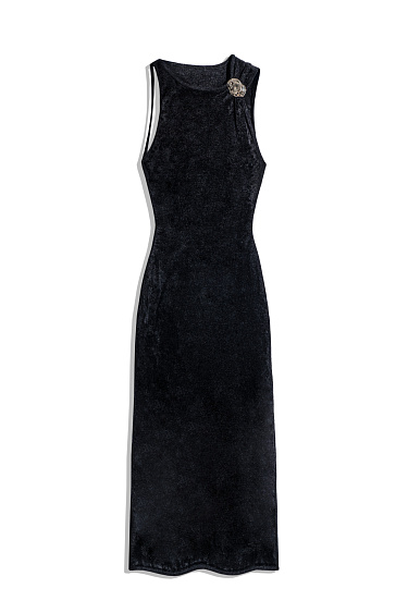 Платье макси с открытой спиной