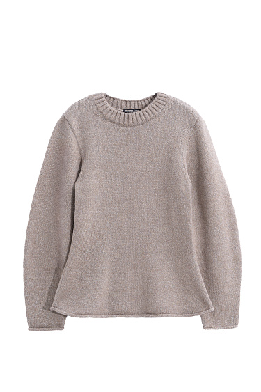 Приталенный джемпер с люрексом