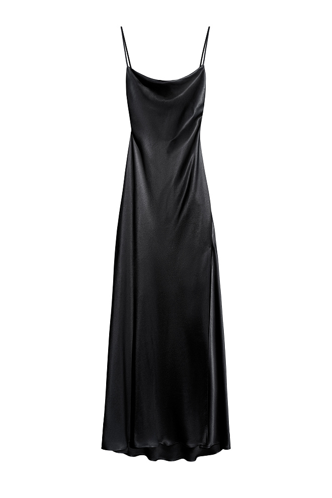 Атласное платье-комбинация