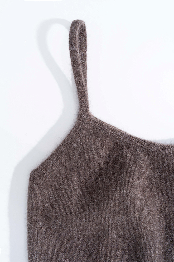 Топ из пуха лисы