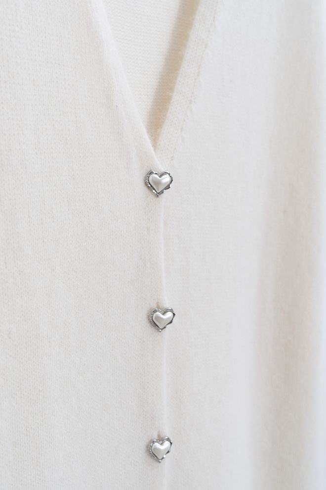 Удлиненный жилет из пуха лисы