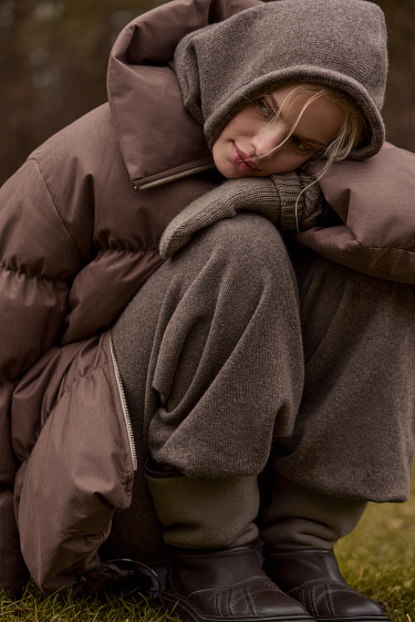 Капор из кашемира и шерсти