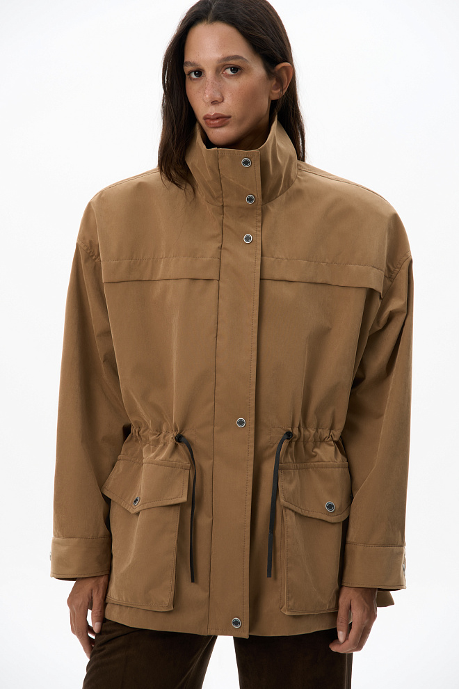 Парка из плащевой ткани