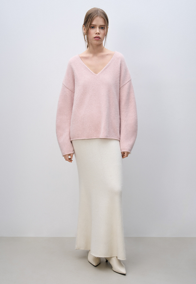 Джемпер из пуха лисы