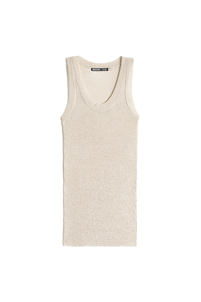 Трикотажный топ с люрексом