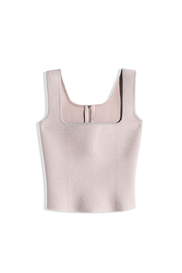 Короткий корсет с люрексом