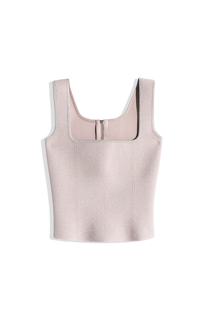 Короткий корсет с люрексом