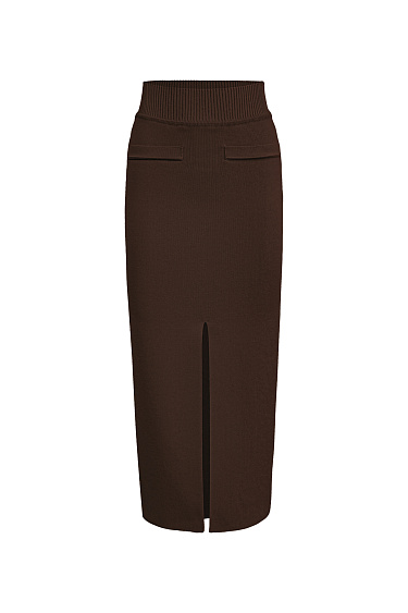 Юбка-карандаш с разрезом спереди