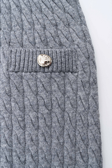 Юбка мини из шерсти мериноса экстрафайн