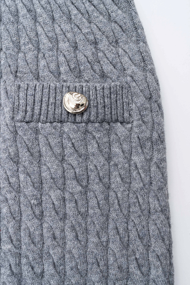 Юбка мини из шерсти мериноса экстрафайн