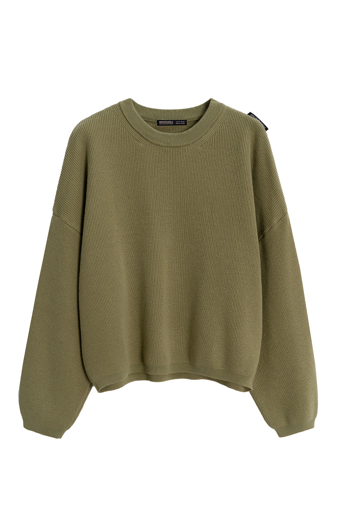 Укороченный джемпер из хлопка