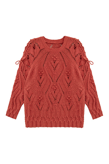 Джемпер из хлопка и льна