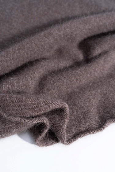 Юбка макси из пуха лисы