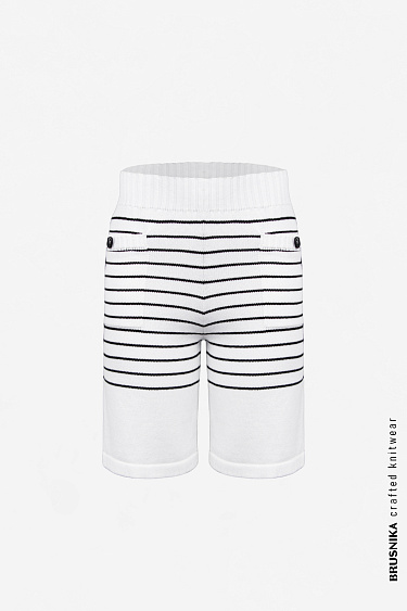 Хлопковые шорты в полоску