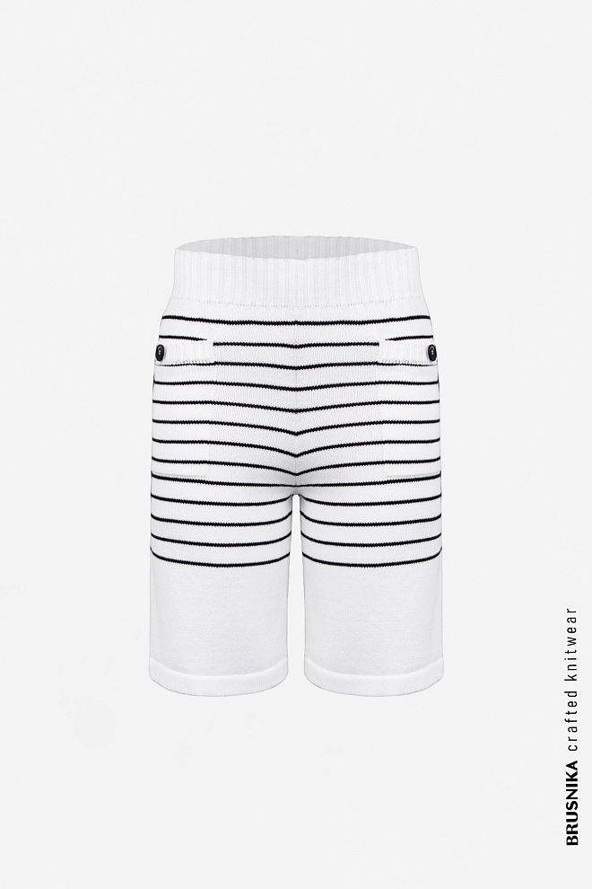 Хлопковые шорты в полоску