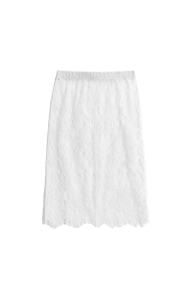 Кружевная юбка мини