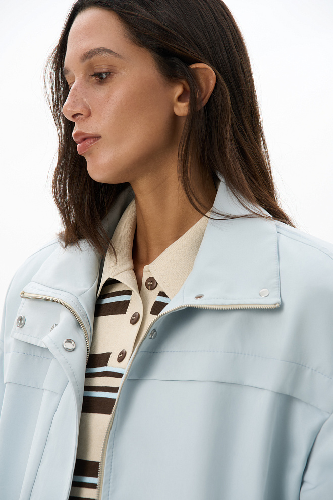 Парка из плащевой ткани