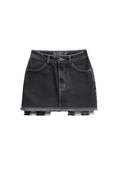 Джинсовая мини-юбка