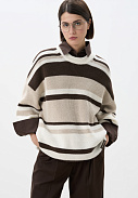 Трикотажный джемпер в полоску, S