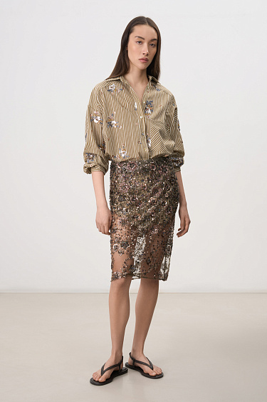 Юбка, расшитая бисером