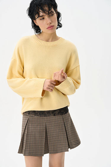 Юбка мини в клетку виши