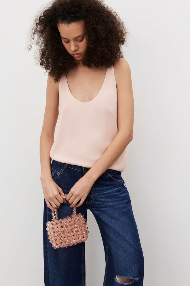 Майка из атласной вискозы