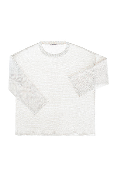 Полупрозрачный джемпер из 100% льна