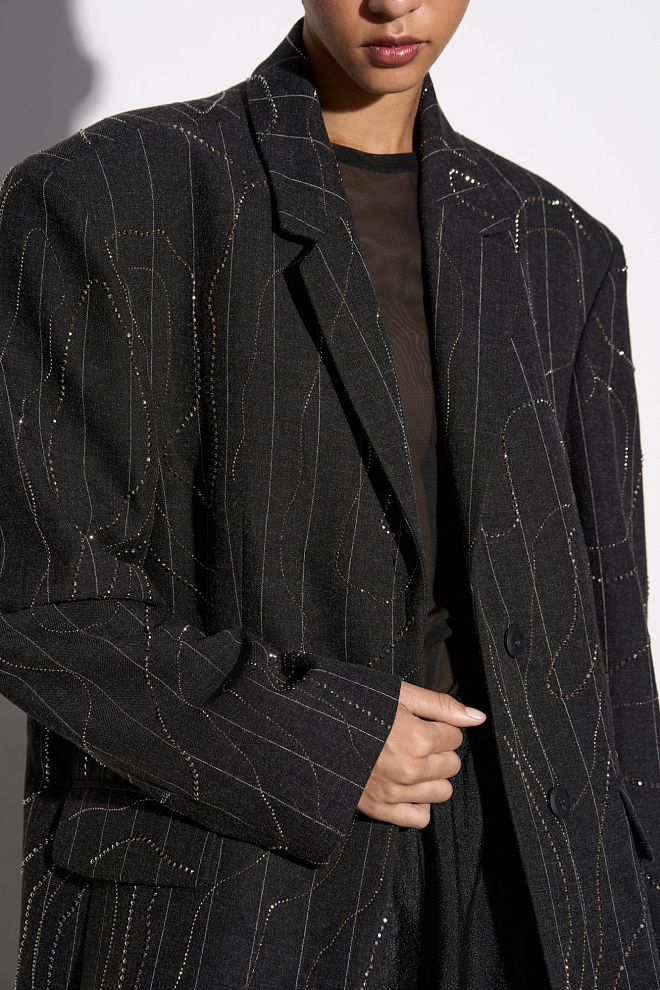 Жакет со стразами