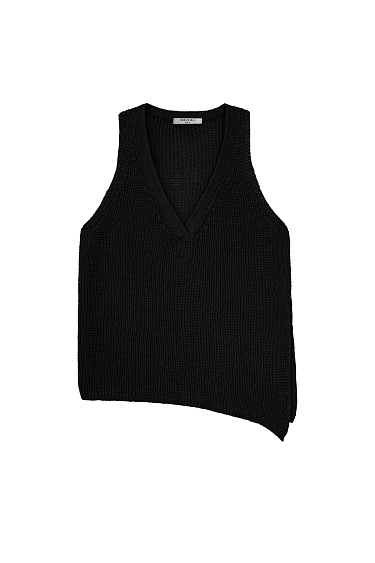 Асимметричный топ из 100% льна