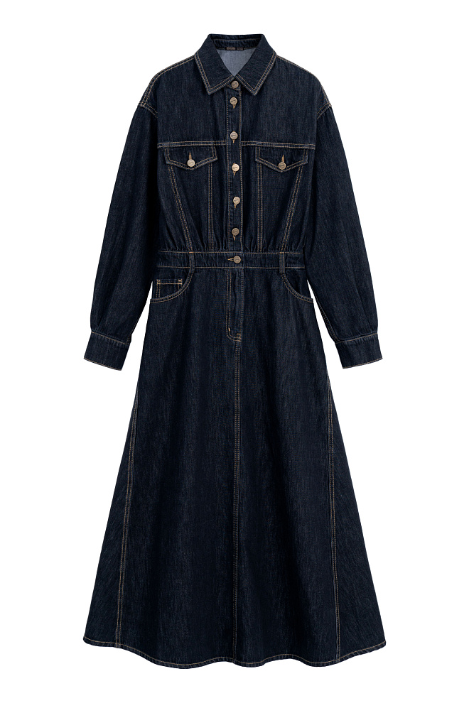 Джинсовое платье из 100% хлопка