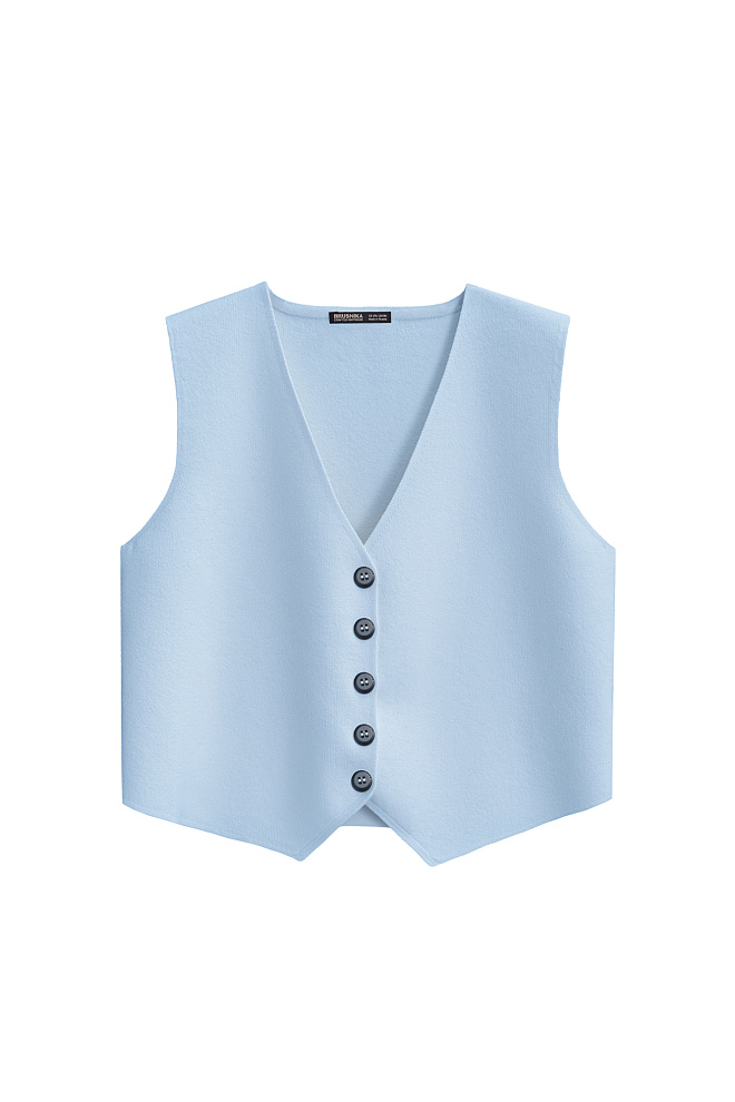 Трикотажный жилет из вискозы