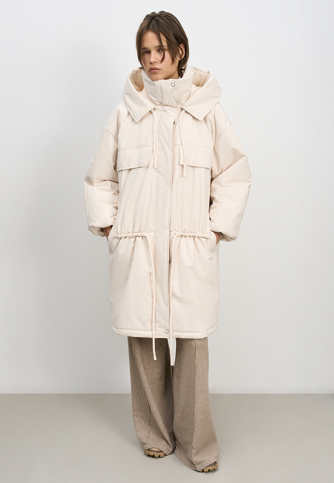 Длинная куртка с кулиской