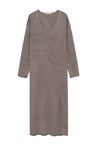 Платье макси из 100% льна