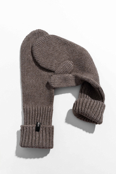 Варежки из шерсти альпака