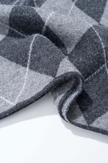 Юбка мини с узором аргайл