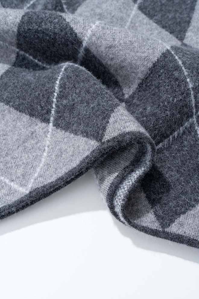 Юбка мини с узором аргайл