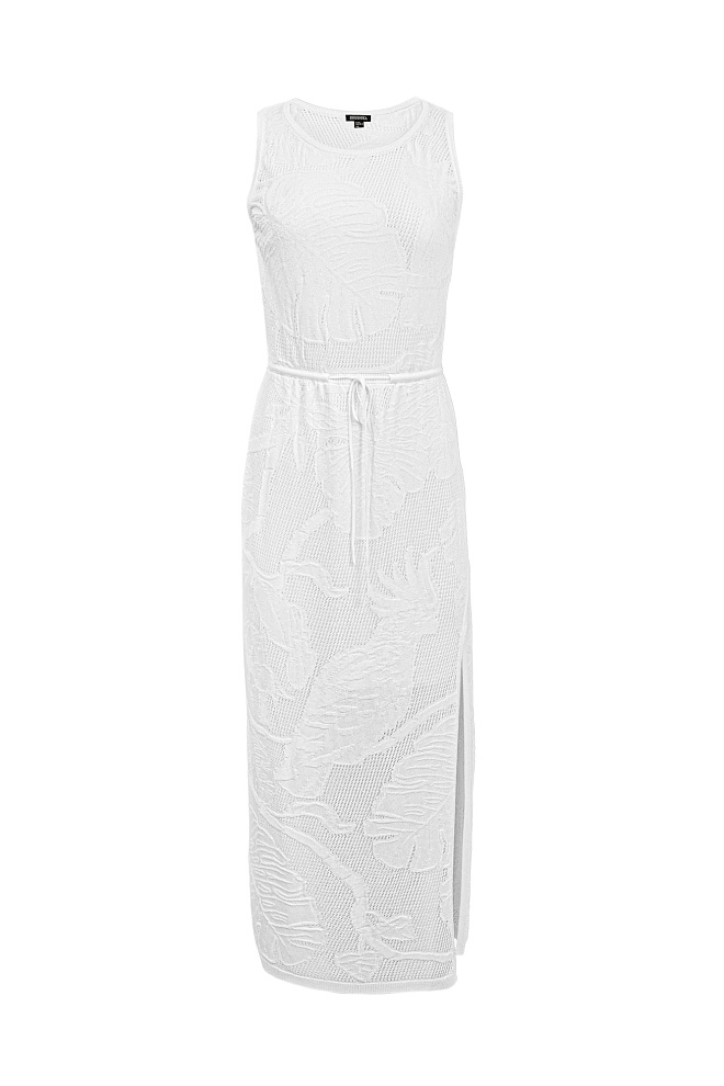 Ажурное платье миди с растительным орнаментом