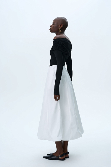 Юбка-баллон из хлопка