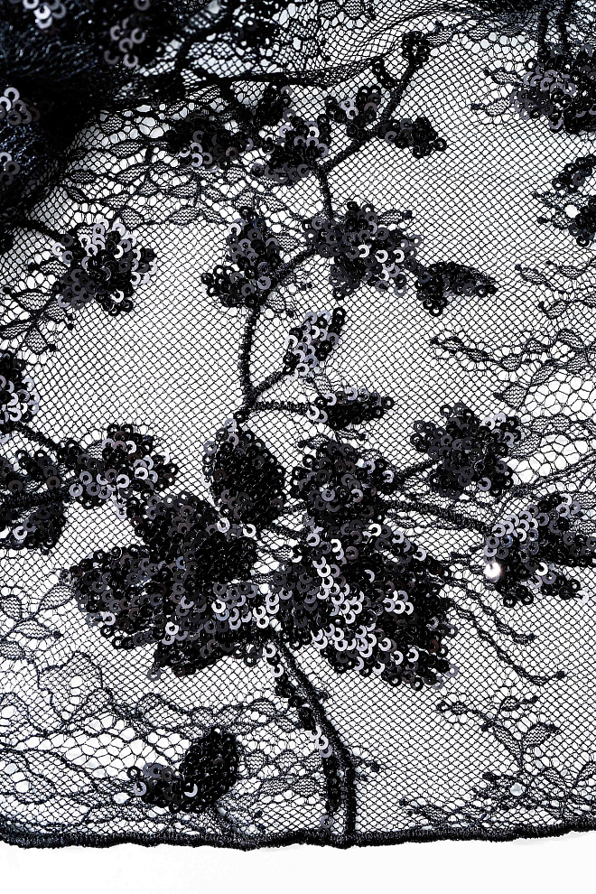 Кружевная юбка с пайетками