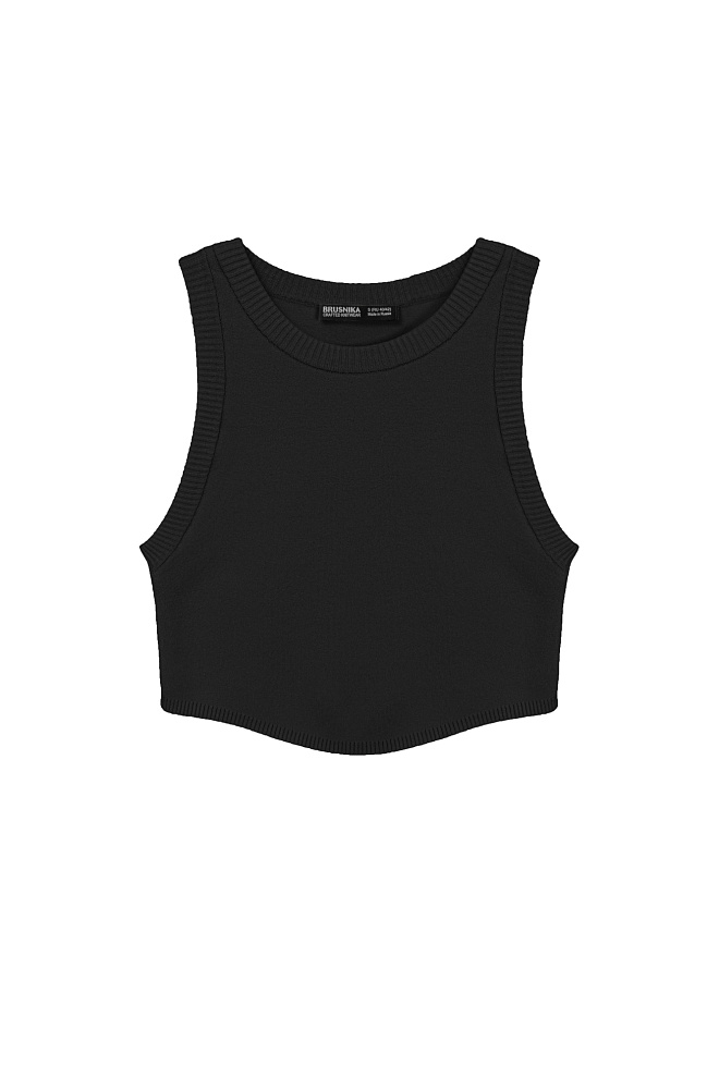 Трикотажный кроп-топ